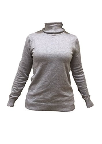 heather gray turtleneck
