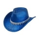 thumbnail image 3 of Sombrero de vaquero elegante y brillante, gorra de ala ancha para conciertos, fiestas y juegos de rol. Azul, 3 of 9