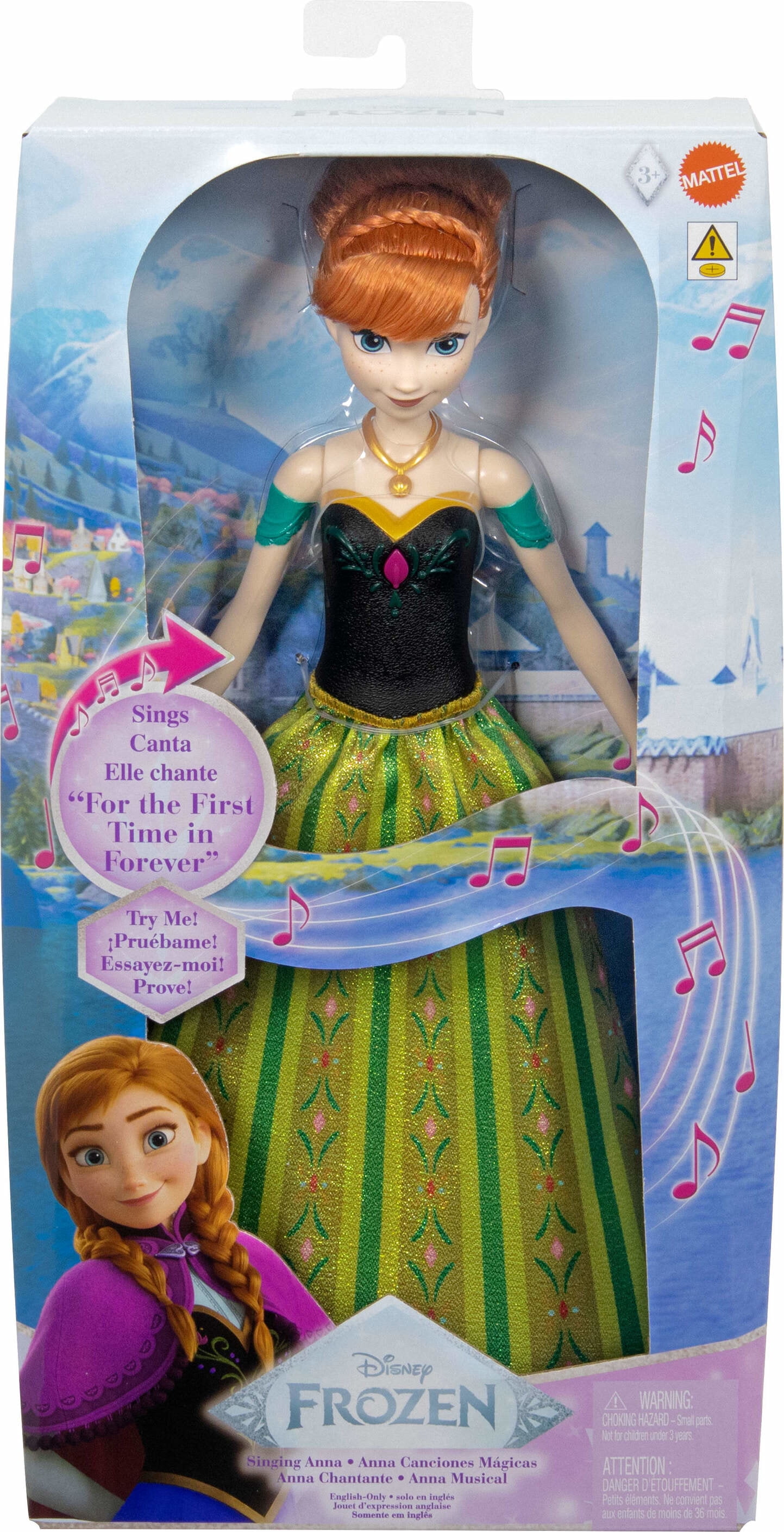 Disney Frozen Toy Singing Anna Doll in Signature Clothing, Sings "For the First Time in Forever"