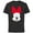 Black, variant on Disney Minnie Mouse Big Face - Short Sleeve Cotton T-Shirt for Adults -Customized-Black