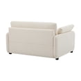 thumbnail image 5 of 50*43" Oversized Chenille Single Sofa Chair, Wide and Deep Seat Accent Chair, Modern Upholstered Comfy Armchair, Couch Lounge with Pillows for Living Room&Apartment (Cream), 5 of 11
