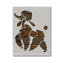 Poodle Walking Stencil Template Reusable 8.5 x 11 Inches for Painting on Walls, Wood, Arts and Crafts by Stencilville