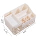 thumbnail image 5 of Organizador de maquillaje blanco con 3 cajones, almacenamiento de plástico para el cuidado de la piel y cosméticos para encimera de tocador, organización de perfumes y encimeras, 5 of 5