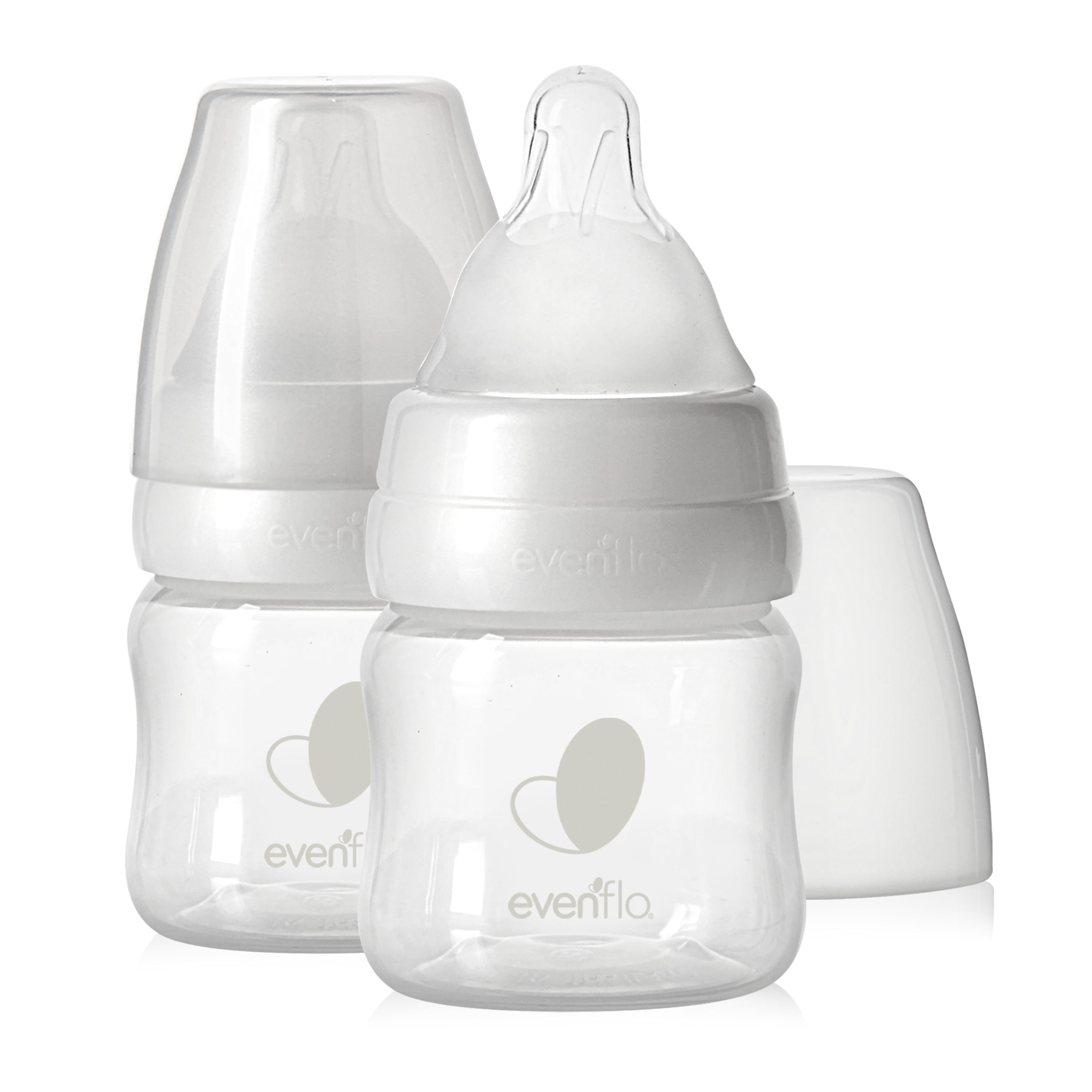 Plastic Baby Bottles - 2oz, Clear, 2ct 