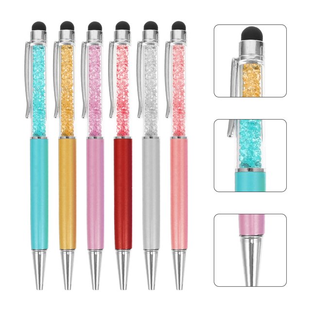 KONTONTY 6Pcs Passive Capacitive Stylus Pen with Aluminum Alloy for Note Taking 14.4Cm