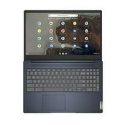 IdeaPad 3 Chromebook 15.6" Full HD Laptop, Intel Celeron N4500 1.1GHz, 8GB RAM, 64GB eMMC, ChromeOS, Abyss Blue