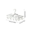thumbnail image 3 of Uscallm Clothes Drying Rack Clip Windproof Non Slip Multifunctional Foldable Laundry Drying Rack For Underwear Socks Delicates Indoor Outdoor Drying, 3 of 6