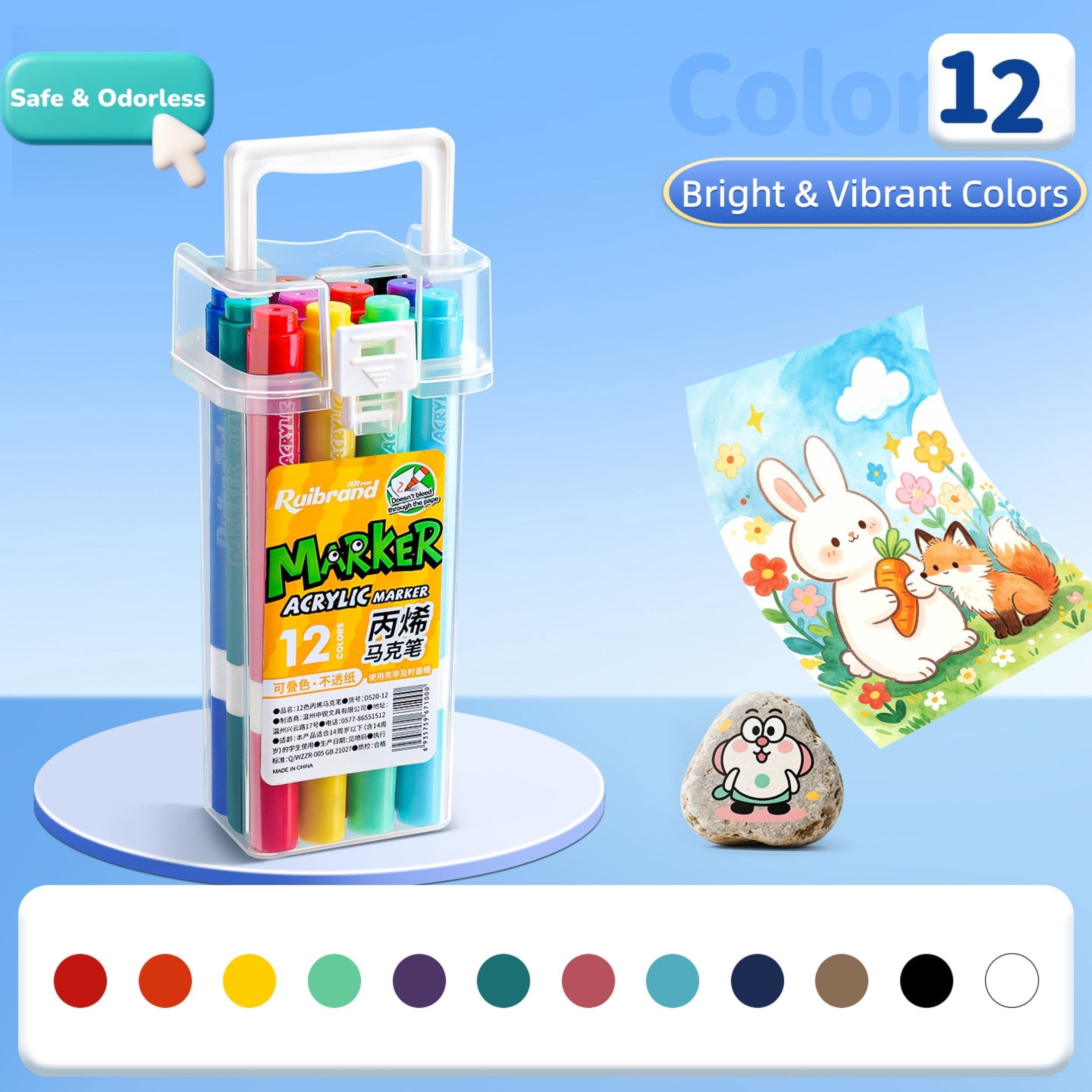 Cra-Z-Art, Washable Markers, Broad Bullet Tip, Assorted Colors