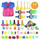 thumbnail image 1 of 44-piece Painting Set Sponge Brush DIY Children's Painting Tools Sponge Stamp Graffiti Art Materials, 1 of 5