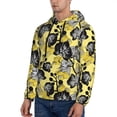 thumbnail image 3 of Fotbe Men's Hoodie with Orchids Flowers Pattern - Kangaroo Pocket Pullover Hooded Sweatshirt, Perfect for Daily Wear, Travel, and Home-Large, 3 of 7
