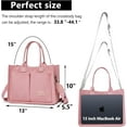 thumbnail image 3 of LHSHID Canvas Tote Bag for Women,Laptop Bag Work Tote Bag Women Crossbody Purse Handbag Shoulder Travel Messenger Gym Tote, 3 of 6