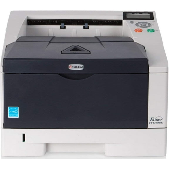 Kyocera ECOSYS FS-1370DN Monochrome Laser Printer – 37 PPM, Duplex, Network/USB, 1200 x 1200 dpi, 800-Sheet Capacity (Model 1102L02US0)