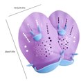 thumbnail image 3 of Padillas Natación Pemas Mano Ergonómica Entrenamiento para Adultos Principiantes (L) Púrpura, 3 of 9