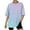 Light Blue, variant on Htigea Pitauce T Shirts for Women Fashion Casual Solid Color Crewneck Short Sleeve Shirt Loose Fit Tunic Blouses Summer Basic Top Purple,S
