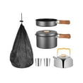 thumbnail image 4 of Juego de utensilios de cocina Cola para acampar olla y hervidor de agua 5x gris, 4 of 8