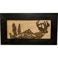 thumbnail image 2 of Bellewood Designs Wall Mounted Gun Cabinet with Deer Scene - Securely Store Your Gun In Plain Sight In This Wall DecorGun Safe, 2 of 9