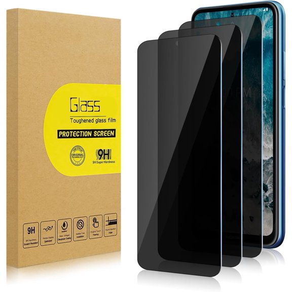 3 Pack Privacy Screen Protector for Nokia X100[Anti-Spy Tempered Glass], Ultra HD, Anti-Scratch, Bubble-Free, Easy Install 9H Protective Glass for Nokia X100