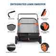 thumbnail image 4 of Push Lawn Sweeper 26-Inch – Heavy Duty Manual Yard Debris Collector, 7 cu ft Capacity, 10-Position Height Adjustment – for Driveways, Sidewalks, Patios, Gardens, 4 of 8