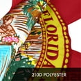 thumbnail image 3 of G128 10 Pack: Florida FL State Flag | 4x6 Ft | ToughWeave Series Embroidered 210D Polyester | Embroidered Design, Indoor/Outdoor, Vibrant Colors, Brass Grommets, 3 of 8