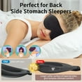 thumbnail image 3 of Sparklane - Sleep Mask for Back and Side Sleeper, Block Out Light, Luxury Sleeping Eye Mask of 3D Night Blindfold, Zero Pressure Breathable Travel Eye Cover Grey, 3 of 14