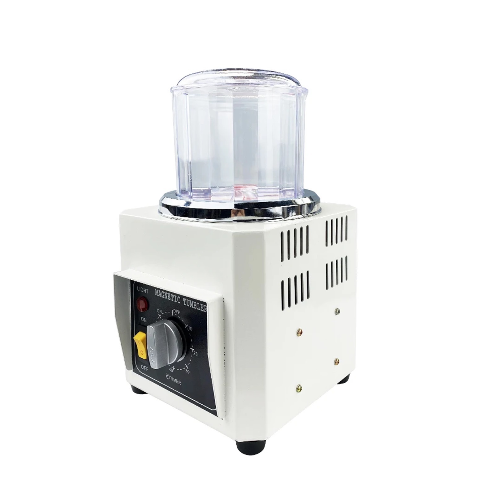 KT-90 Magnetic Polisher Tumbler AC Mini DIY Jewelry Polisher Finish Cleaning Tool ,Easy to Use