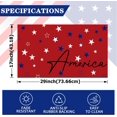 thumbnail image 2 of Patriotic Door Mat 4th of July Doormat Independence Day Decorative Liberty Stars Red Welcome Mat Non Slip Rubber Backing Outdoor Indoor Entryway Floor Mats Home Festival Decor 17x29 Inch, 2 of 6