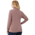 thumbnail image 4 of Free Assembly Women's Fine Ribbed Turtleneck with Long Sleeves, Lightweight, Sizes XS-XXXL, 4 of 10
