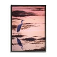 thumbnail image 2 of Stupell Industries Crane Bird in Sunrise Marsh Coastal Photography White Framed Art Print Wall Art, 2 of 5