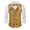 Gold, variant on Wancir Mens Formal Suit Vest Striped Casual V-neck Slim Fit Solid Color Waistcoat for Wedding Party Tuxedo