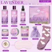 Bath Gift Set Care Gifts for Women, Relaxing Spa Gift Baskets with Lavender, 11 PCS for , Mom, Wife, Friends