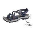 thumbnail image 4 of VerPetridure Hike Barefoot Sandals Women, Ankle Strap Sports Athletic Sandals with Arch Support for Beach Vacation Casual Camping Hiking Blue 6.5, 4 of 9