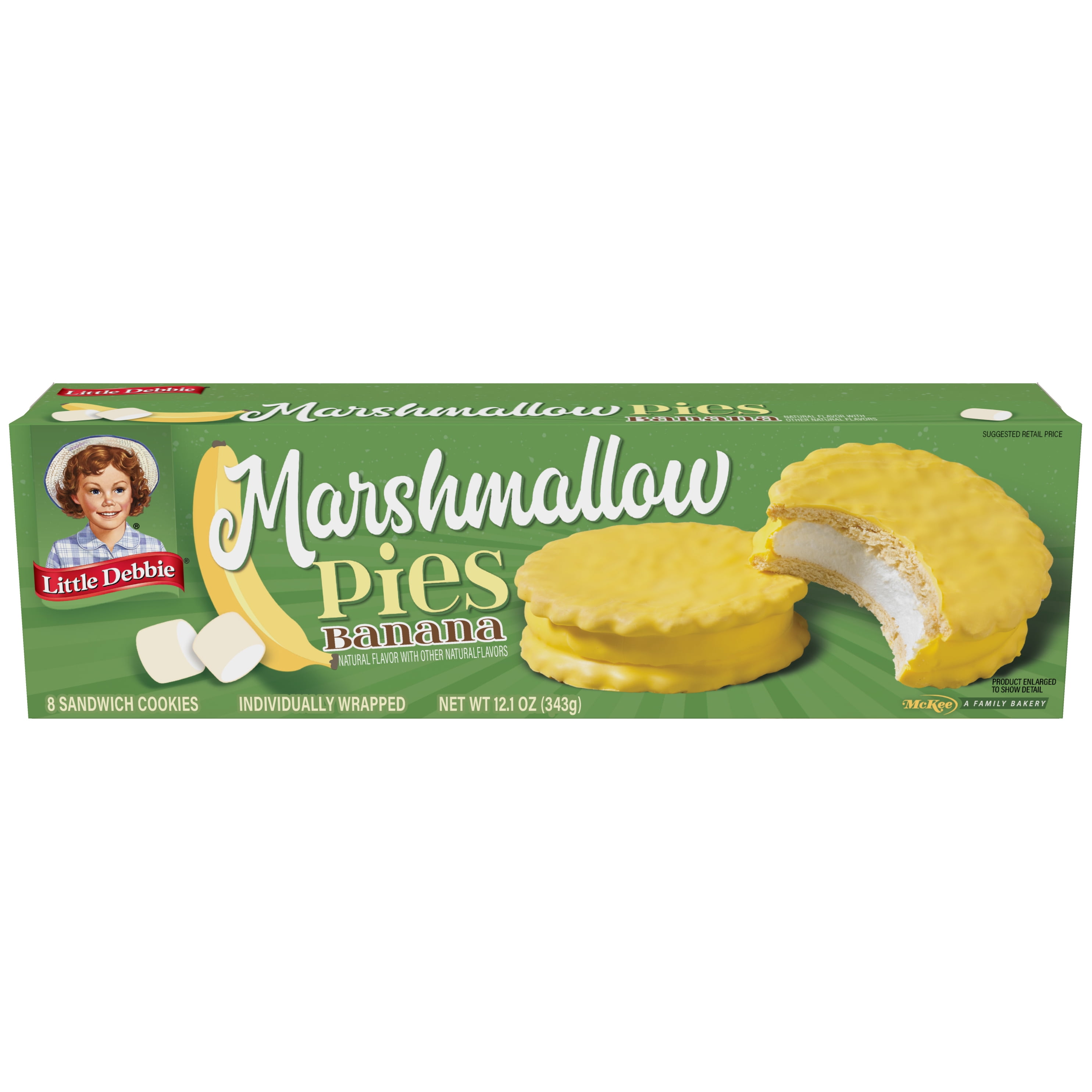 Little Debbie Banana Marshmallow Pies, 12 oz