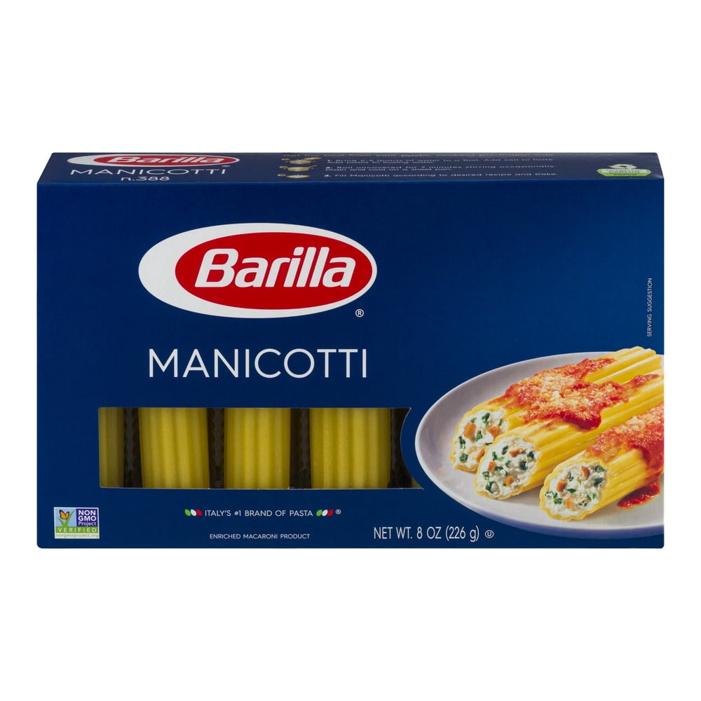 Barilla Manicotti Pasta, 8 oz by Barilla America