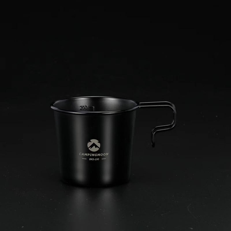 Kit Camping Titane : Casserole 750 Ml + Tasse 450 Ml - Gris Gunmetal - ULTRALÉGER