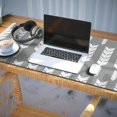 thumbnail image 3 of Long Mouse Pads for Desk,Grey and White Arrow Feather Pattern Desk Mats on Top Of Desks, Desk Mouse Pad Extra Large with 3mm Non-Slip Base and Stitched Edge for Gaming,Office,Work,Home 35.4"x15.7", 3 of 6
