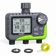 RainPoint 3-Zone Water Timer for Outdoor Garden Yard Lawn, Programmable Sprinkler Timer with LCD Display, Watering Controller, ITV347