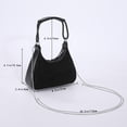 thumbnail image 4 of Bolsa De Mensajero Bolso bandolera de embrague de moda con diamantes de imitación para mujer (negro) Ndcxsfigh Para Estrenar, 4 of 8