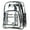 Black, variant on Heavy Duty Clear Backpack Durable See Through Student Transparent School Bookbag Deluxe High Quality Travel Daypack Hot Pink