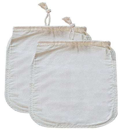 

2-Piece Cheese Cloth Fine Mesh Cord Cheesecloth Bag Multiple-Use Cheese Cloth for Filtering Reusable Food Filter