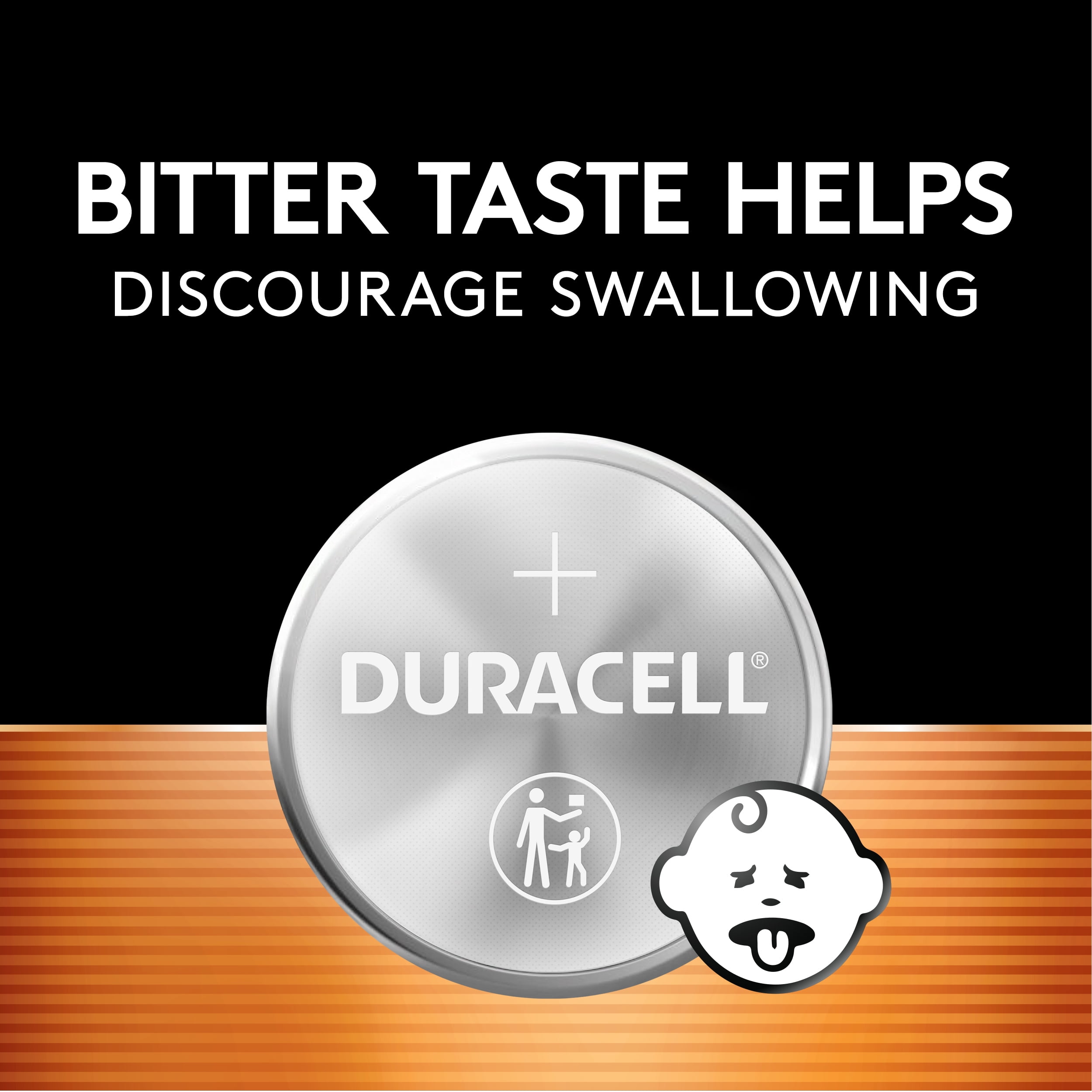 Duracell 2025 Batteries Lithium Coin Button - 2 Pack - Specialty Battery w/  Bitterant Technology