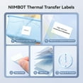 thumbnail image 2 of NIIMBOT M2 Thermal Transfer Labels, Only for M2 Label Maker, PET Material, Waterproof and High-Temperature Resistance, Long Storage Time (50x30mm Silver), 2 of 7