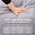 thumbnail image 4 of Lamerge  Adult  Soy  Sofa Bed, Convertible, Folding, High Elastic Foam Padding, For Bedroom Living Room Study Room, Gray, 4 of 6