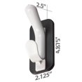 thumbnail image 2 of Gancho doble magnético para abrigos Officemate Magnet Plus negro y blanco, 2 of 7