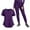 Purple #10, variant on Womens Scrubs Outfits 2 Piece Short Sleeve Soft Comfortable Scrub Sets Petite V Neck Casual Nursing Workwear Shirts and Joggers Stretch Fashion Medical Nurse Uniform Wine XL