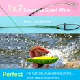 thumbnail image 3 of Scotank Fishing Leaders, Fishing Tackle, Tooth Proof Fish Line, Stainless Steel Wire, Fish Gear Kit, with Swivels Snap Connect, for Lures Bait Rig Or Hooks (3 Size Test 40 Lb), 3 of 5