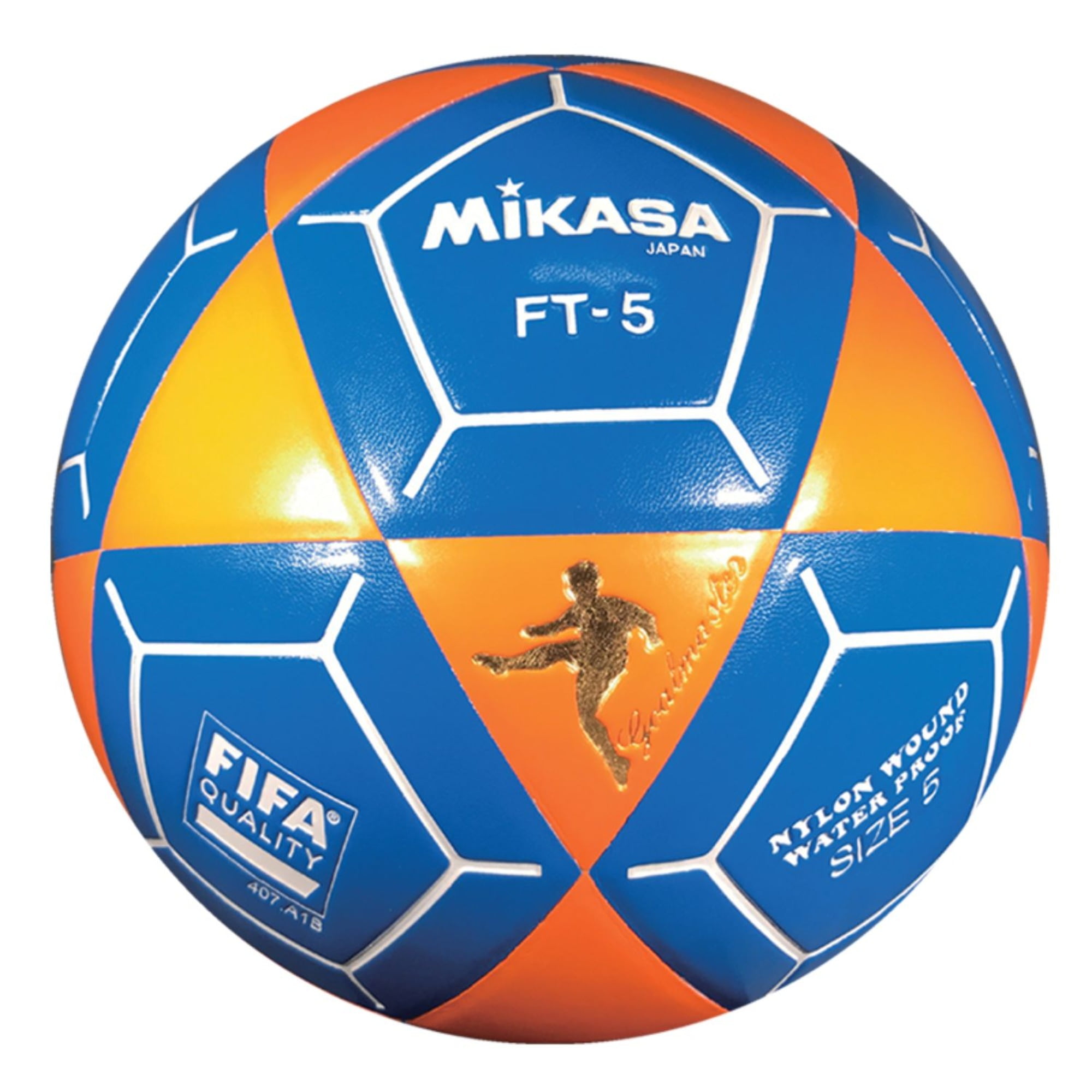 Mikasa FT5 Goal Master Soccer Ball Size 5 Orange/Blue Official Footvolley Ball