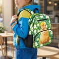 thumbnail image 3 of Jeiento Capybara 13.5 Inch Kids Preschool Backpack for Toddler, Daisy Lightweight School Bag for 2-5 Year Old, Polyester Bookbag with 2 Front & 2 Mesh Sides, 3 of 7