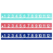 Westcott 12" Large Number Fashion Acrylic Ruler, rouge
