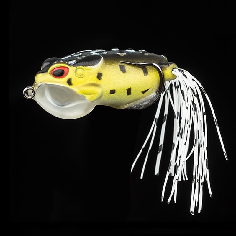 Topwater Frog Lures Soft Frog Baits Weedless Design Lifelike Swimming