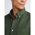 thumbnail image 4 of Free Assembly Men's Oxford Woven Shirt With Long Sleeves, Sizes XS-3XL, 4 of 5